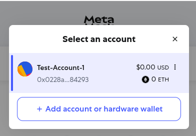Test Accounts List