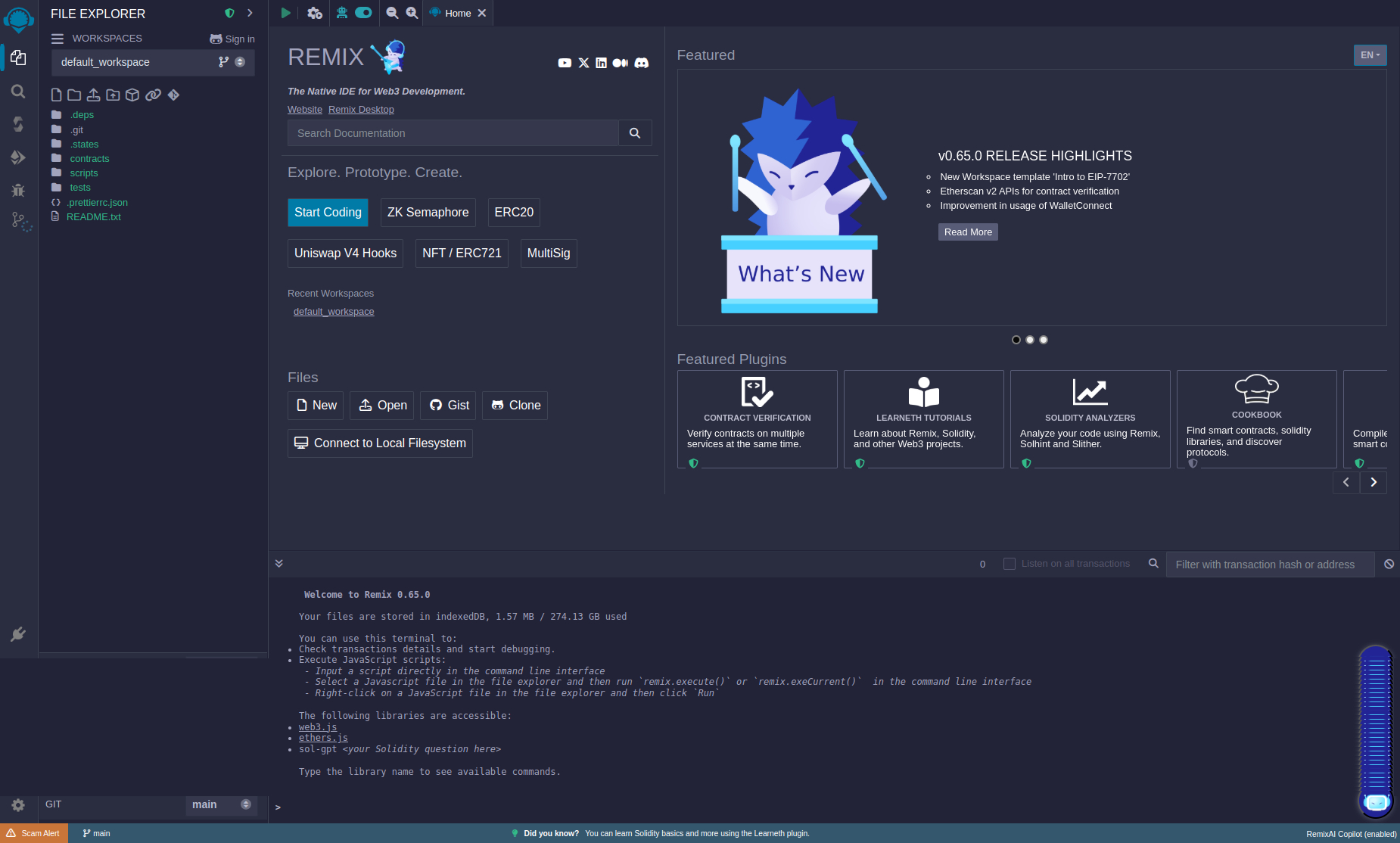 Remix Web IDE