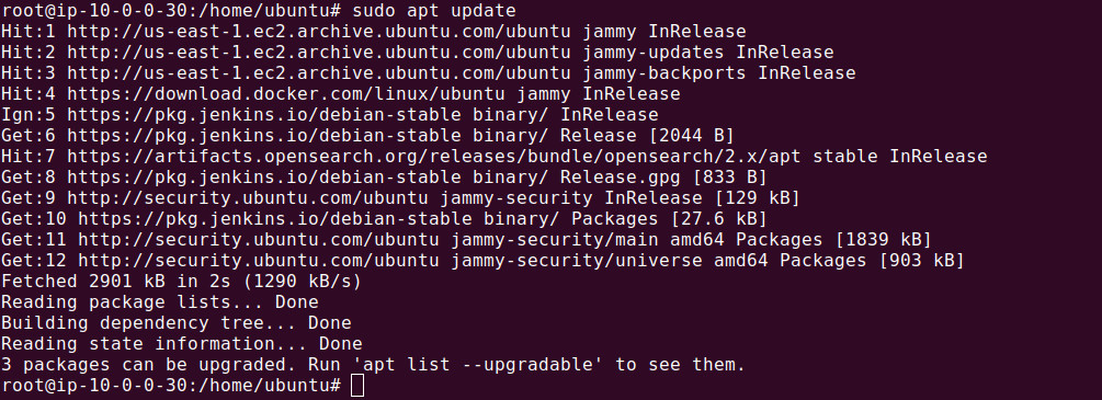 sudo apt update