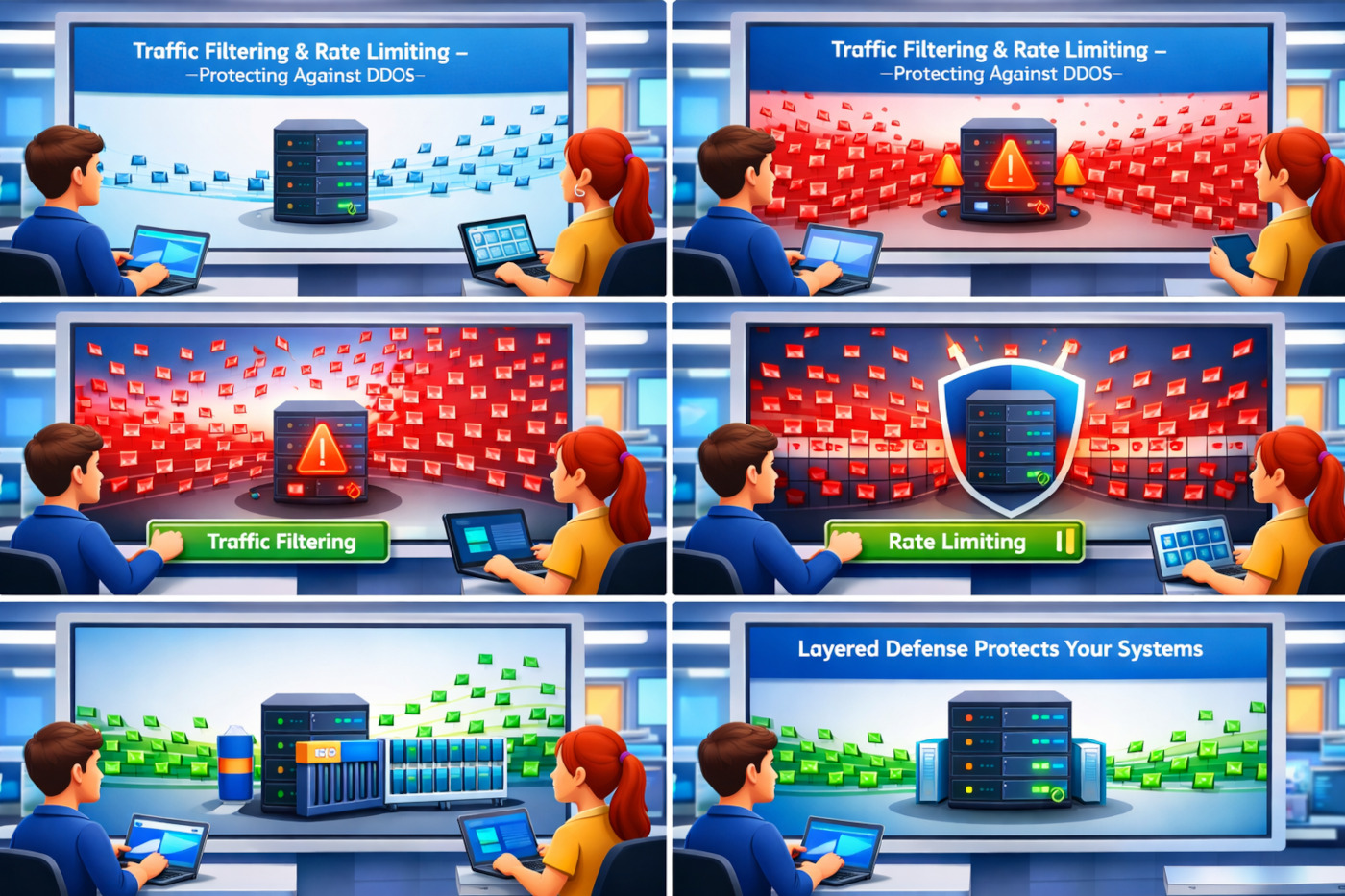 Traffic filtering and rate limiting