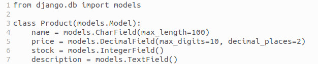 models.py file for Django
