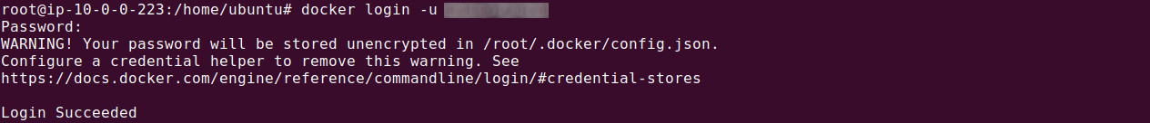 Login into Docker Hub