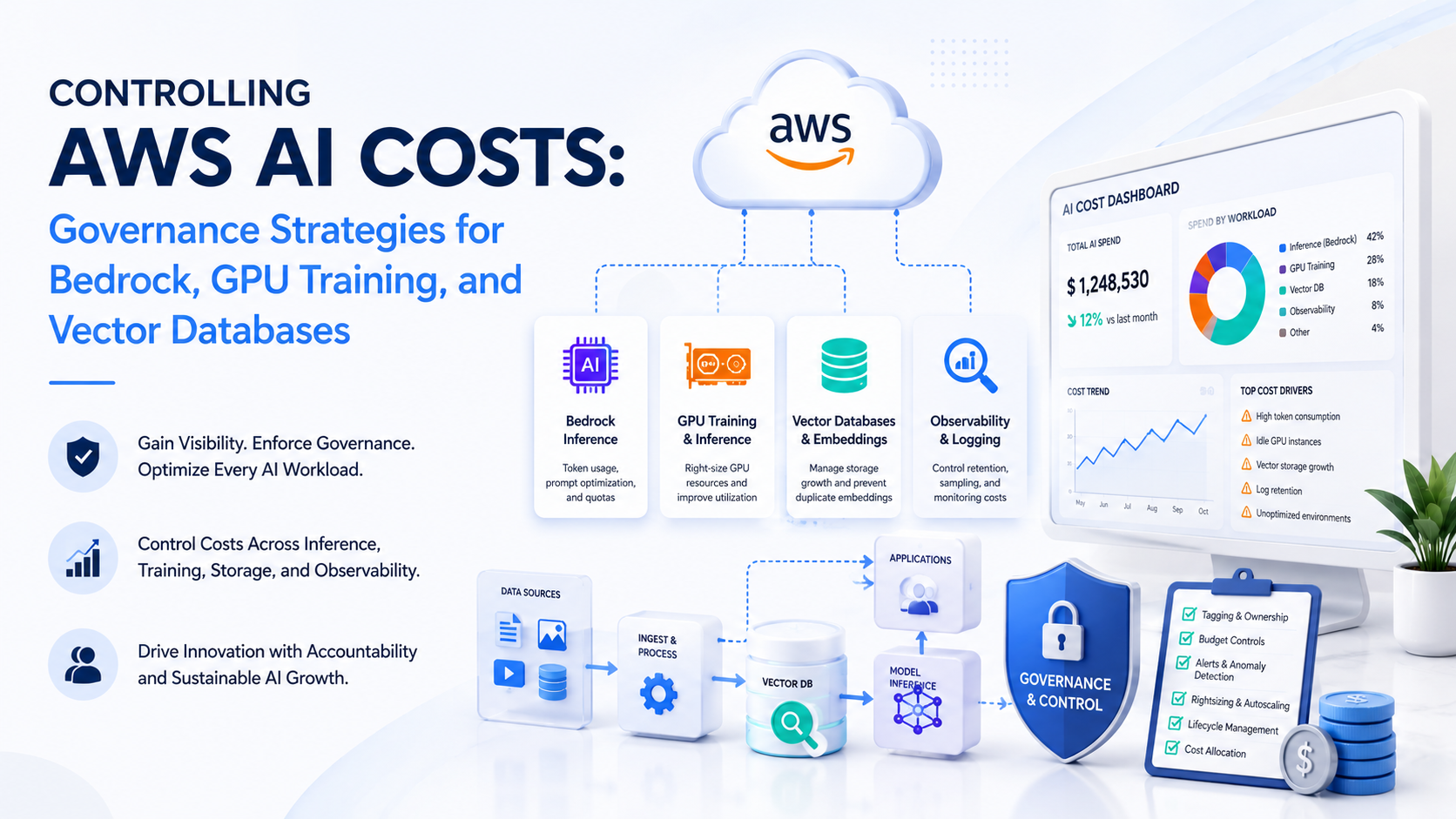 Controlling AWS AI Costs: Governance Strategies for Bedrock, GPU Training, and Vector Databases