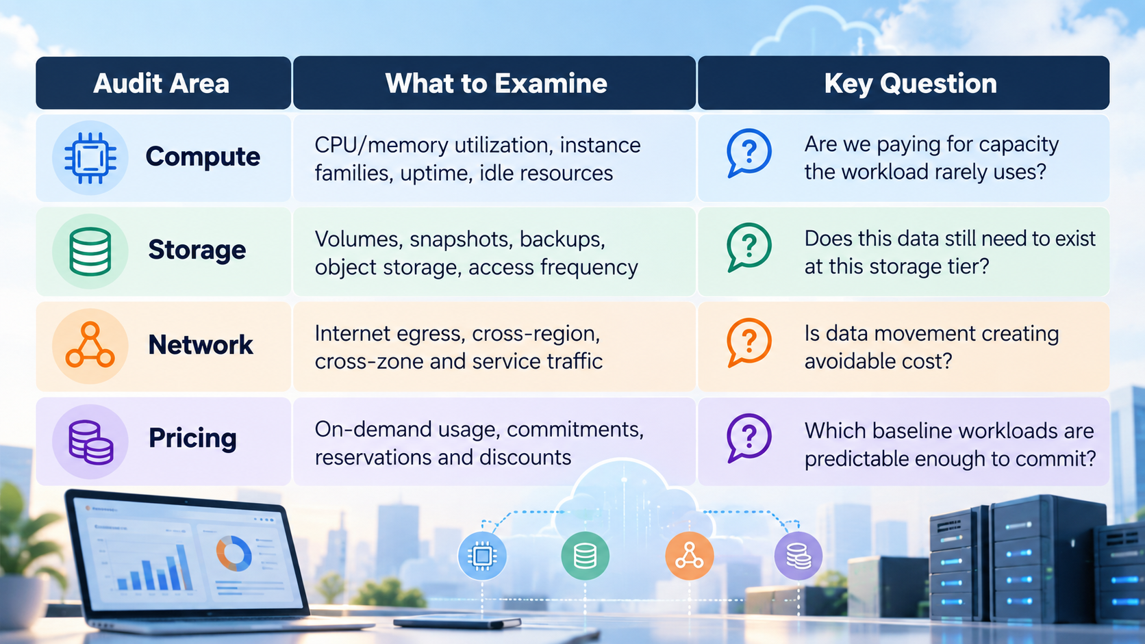 A Practical Cloud Cost-Audit Framework