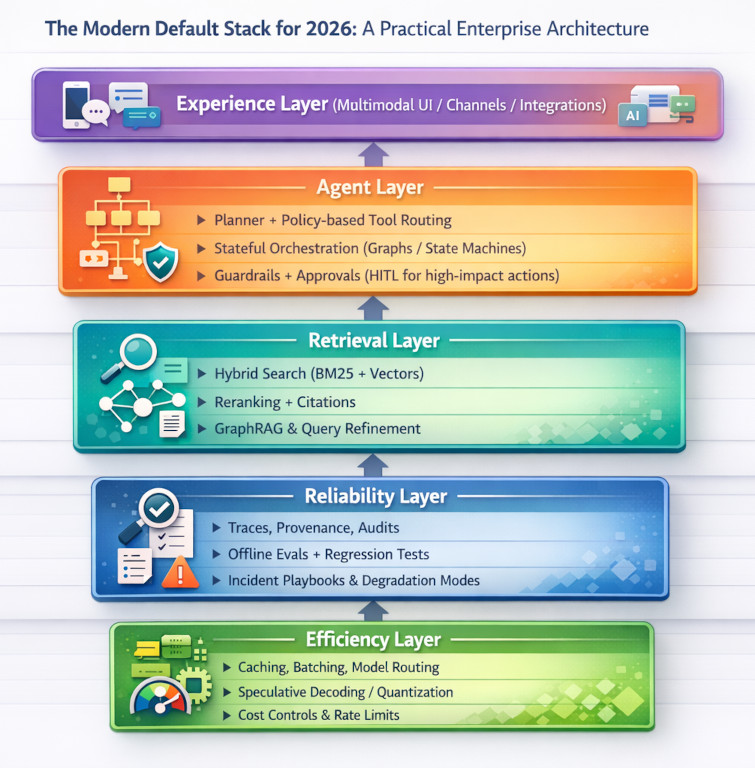 The modern default stack for enterprise agentic AI
